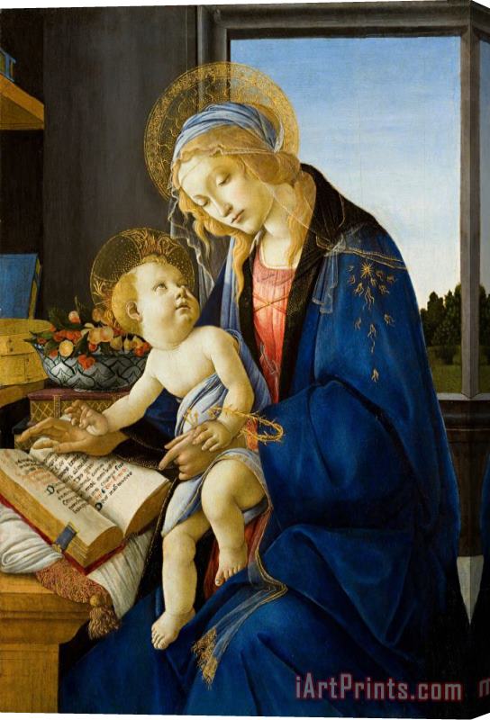 Sandro Botticelli The Virgin And Child (the Madonna of The Book) Stretched Canvas Painting / Canvas Art