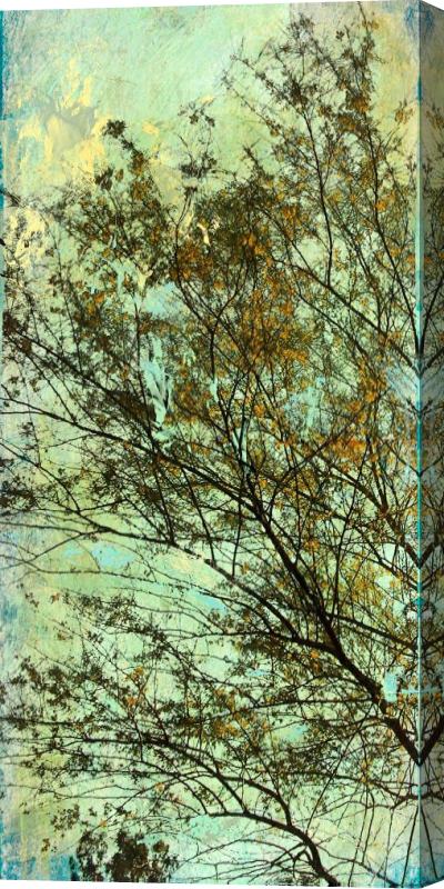 Sara Abbott Abstracted Trees III Stretched Canvas Painting / Canvas Art