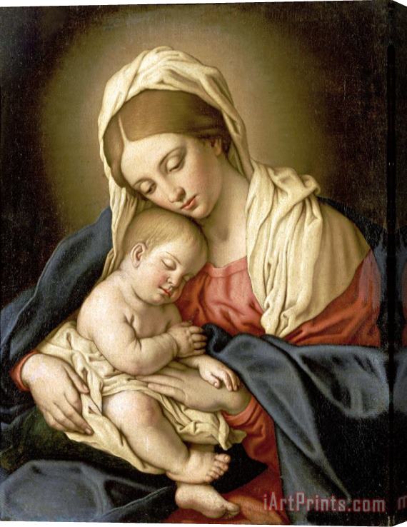 Sassoferrato The Madonna And Child Stretched Canvas Print / Canvas Art
