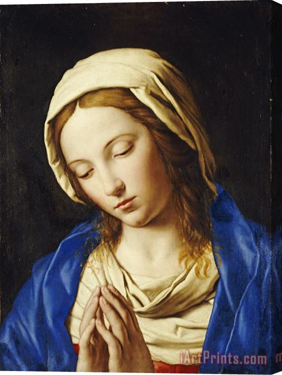 Sassoferrato The Madonna at Prayer Stretched Canvas Painting / Canvas Art