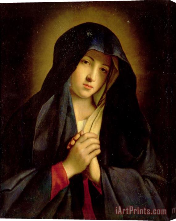 Sassoferrato The Madonna in Sorrow Stretched Canvas Print / Canvas Art