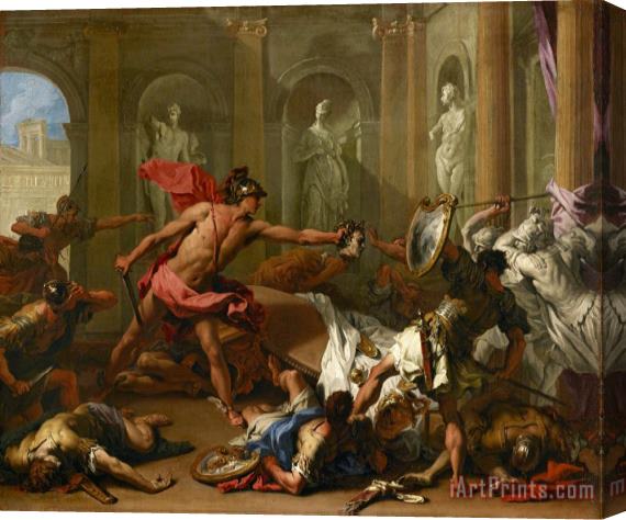 Sebastiano Ricci Perseus Confronting Phineus with The Head of Medusa Stretched Canvas Print / Canvas Art