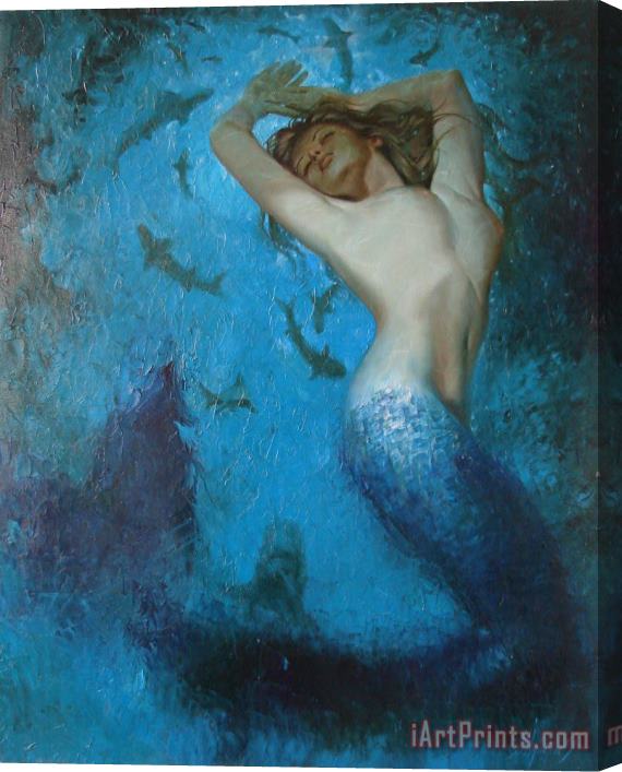 Sergey Ignatenko Mermaid Stretched Canvas Painting / Canvas Art
