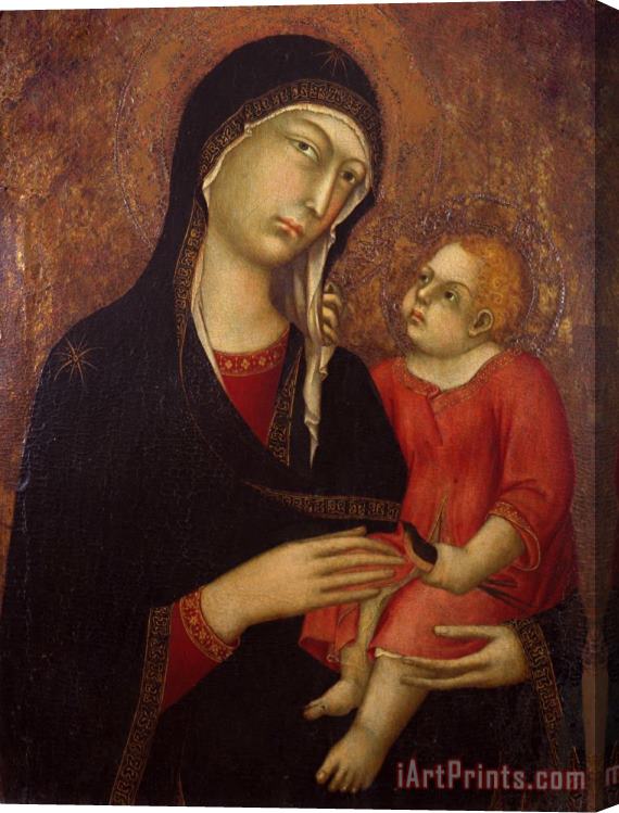 Simone Martini Madonna with Chid Stretched Canvas Painting / Canvas Art