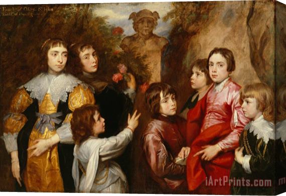 Sir Anthony van Dyck A Family Group Stretched Canvas Painting / Canvas Art