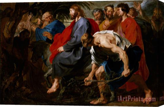 Sir Anthony Van Dyck Entry of Christ Into Jerusalem Stretched Canvas Painting / Canvas Art