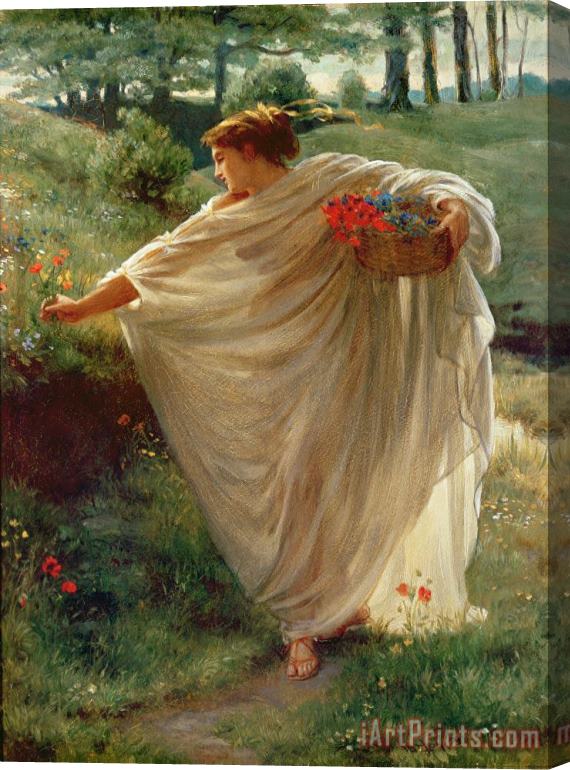 Sir Edward John Poynter Wild Blossoms Stretched Canvas Painting / Canvas Art
