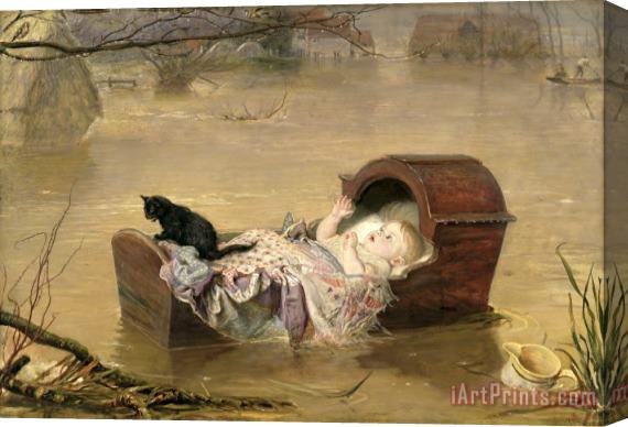 Sir John Everett Millais A Flood Stretched Canvas Print / Canvas Art