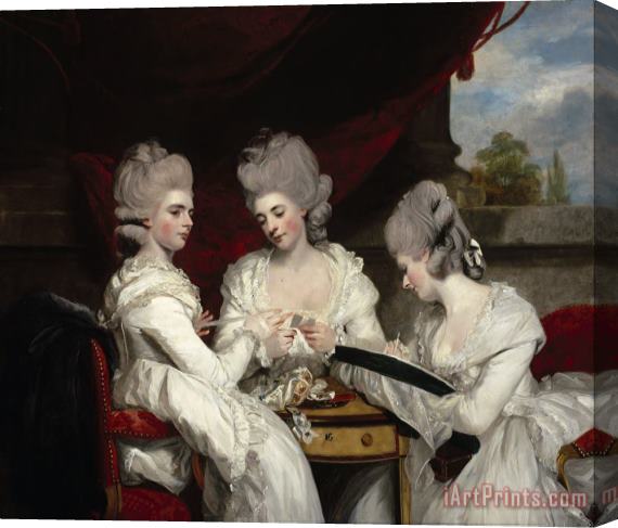Sir Joshua Reynolds The Ladies Waldegrave Stretched Canvas Painting / Canvas Art