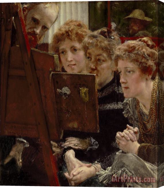 Sir Lawrence Alma-Tadema A Family Group Stretched Canvas Print / Canvas Art