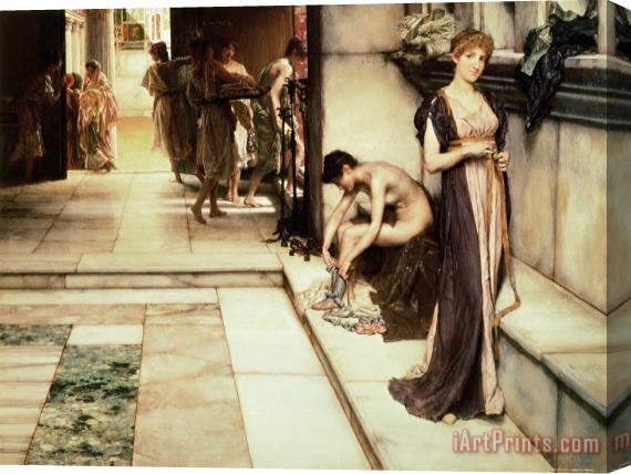 Sir Lawrence Alma-Tadema An Apodyterium Stretched Canvas Print / Canvas Art