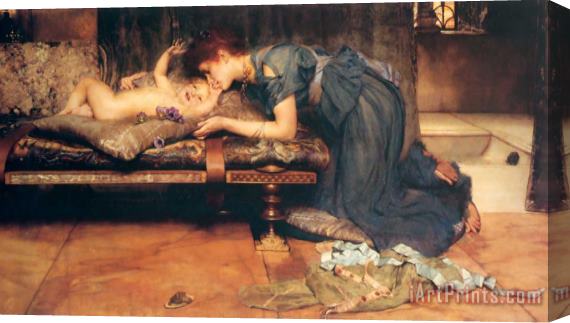 Sir Lawrence Alma-Tadema An Earthly Paradise Stretched Canvas Print / Canvas Art