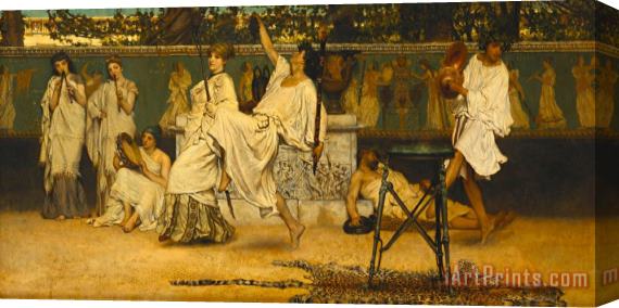 Sir Lawrence Alma-Tadema Bacchanal Stretched Canvas Print / Canvas Art