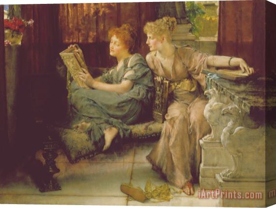 Sir Lawrence Alma-Tadema Comparison Stretched Canvas Print / Canvas Art