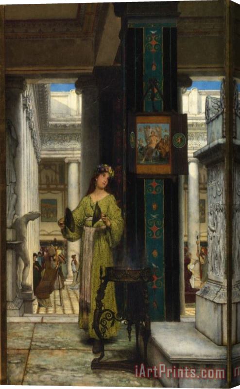 Sir Lawrence Alma-Tadema In The Temple Stretched Canvas Print / Canvas Art