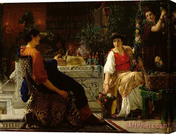 Sir Lawrence Alma-Tadema Preparations for the Festivities Stretched Canvas Print / Canvas Art