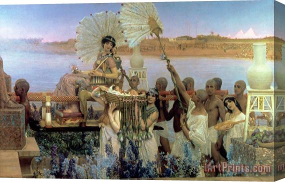 Sir Lawrence Alma-Tadema The Finding of Moses Stretched Canvas Painting / Canvas Art