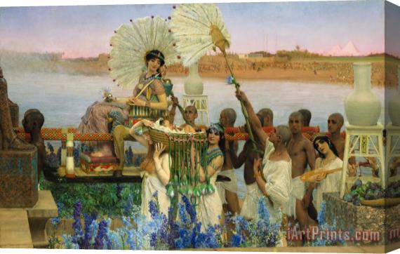 Sir Lawrence Alma-Tadema The Finding of Moses Stretched Canvas Print / Canvas Art