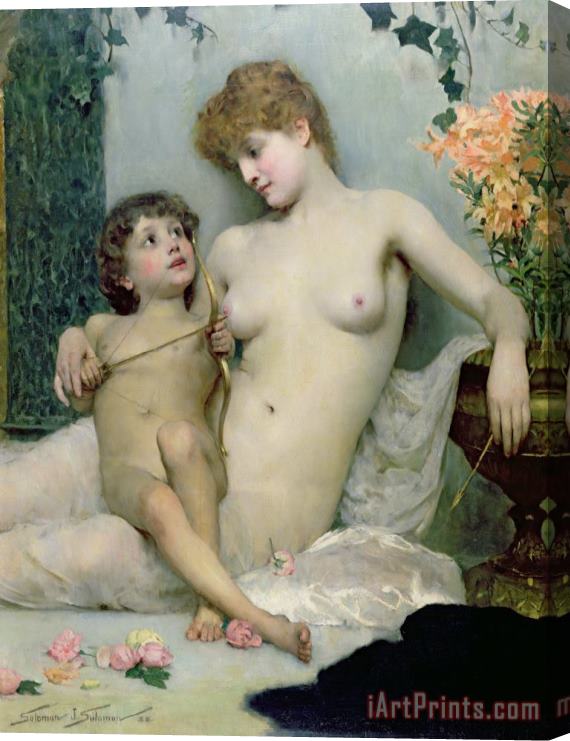 Solomon Joseph Solomon Venus and Cupid Stretched Canvas Painting / Canvas Art