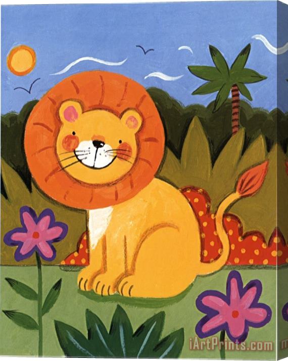 Sophie Harding Baby Lion Stretched Canvas Print / Canvas Art