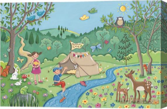 Sophie Harding Summer Fun Stretched Canvas Painting / Canvas Art