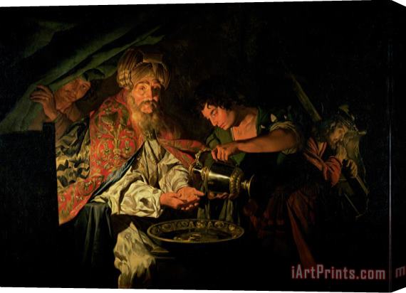 Stomer Matthias Pilate Washing his Hands Stretched Canvas Painting / Canvas Art