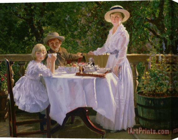Thomas Barrett Summer Afternoon Tea Stretched Canvas Painting / Canvas Art