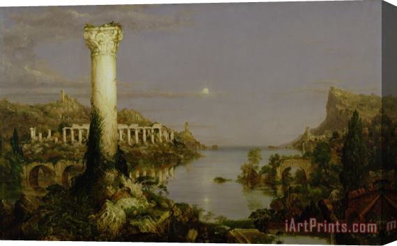 Thomas Cole The Course of Empire - Desolation Stretched Canvas Print / Canvas Art