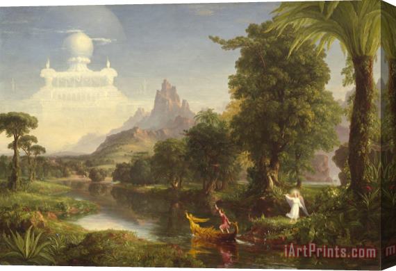 Thomas Cole The Voyage of Life: Youth Stretched Canvas Painting / Canvas Art