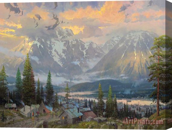 Thomas Kinkade Great North Stretched Canvas Painting / Canvas Art