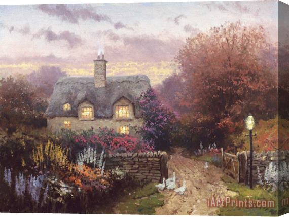 Thomas Kinkade Open Gate, Sussex Stretched Canvas Print / Canvas Art