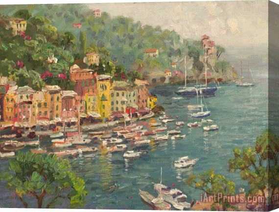 Thomas Kinkade Portofino Stretched Canvas Painting / Canvas Art