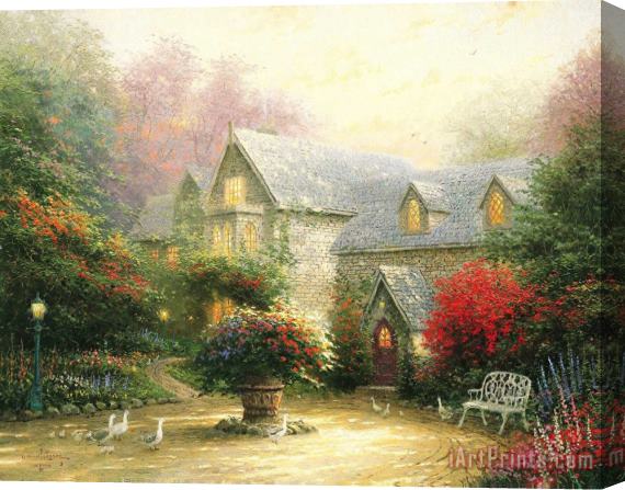 Thomas Kinkade The Blessings of Spring Stretched Canvas Print / Canvas Art
