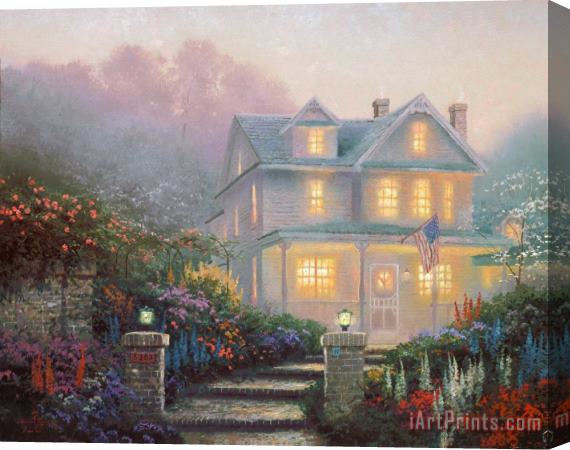 Thomas Kinkade Victorian Evening Stretched Canvas Painting / Canvas Art