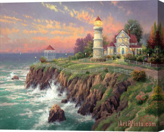 Thomas Kinkade Victorian Light Stretched Canvas Painting / Canvas Art