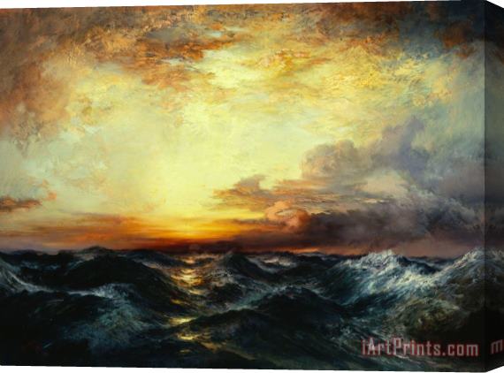 Thomas Moran Pacific Sunset Stretched Canvas Print / Canvas Art