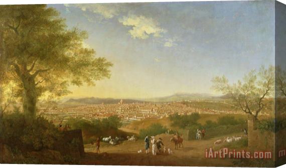 Thomas Patch A Panoramic View of Florence from Bellosguardo Stretched Canvas Painting / Canvas Art