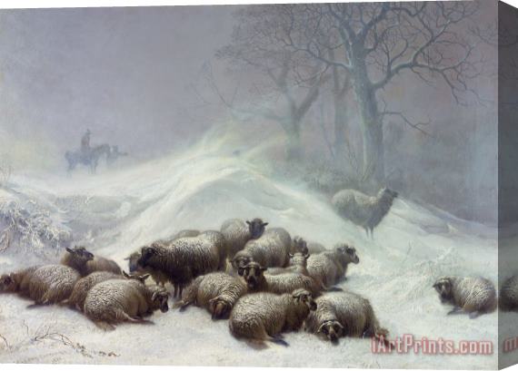 Thomas Sidney Cooper Under the Shelter of the Shapeless Drift Stretched Canvas Print / Canvas Art