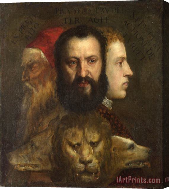 Titian Allegory of Time Governed by Prudence Stretched Canvas Print / Canvas Art