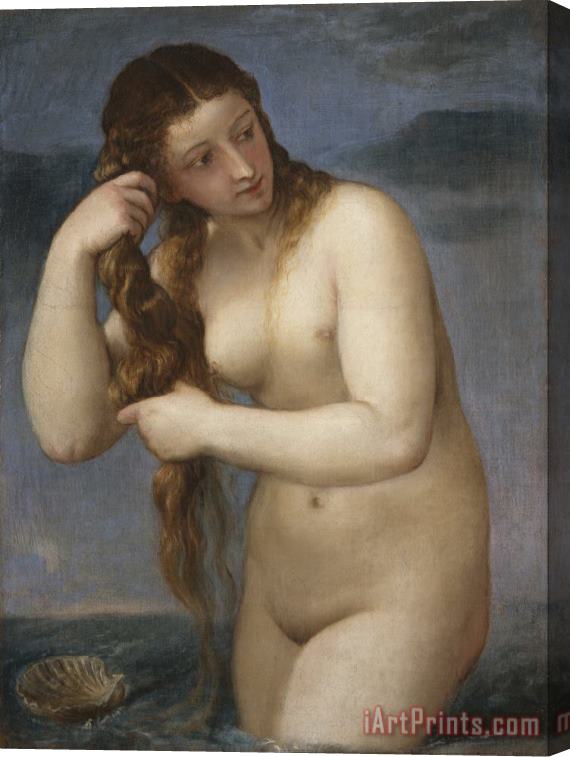 Titian Venus Rising From The Sea Stretched Canvas Print / Canvas Art