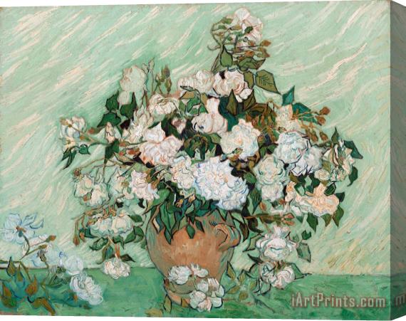 Vincent van Gogh Roses Stretched Canvas Print / Canvas Art