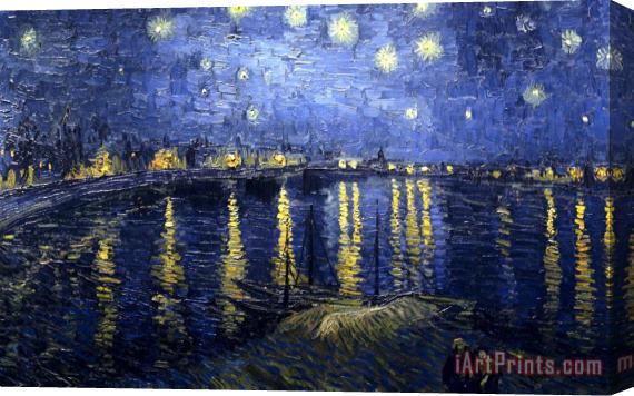 Vincent van Gogh Starry Night Over The Rhone Stretched Canvas Print / Canvas Art