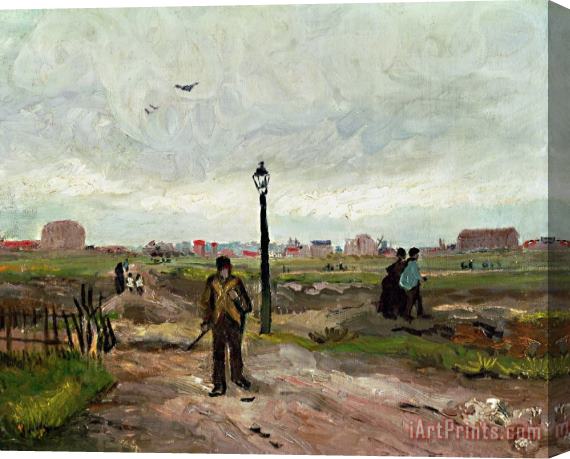 Vincent van Gogh The Outskirts Of Paris Stretched Canvas Painting / Canvas Art