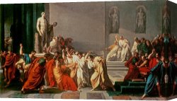 Death And Life Canvas Prints - Death of Julius Caesar by Vincenzo Camuccini