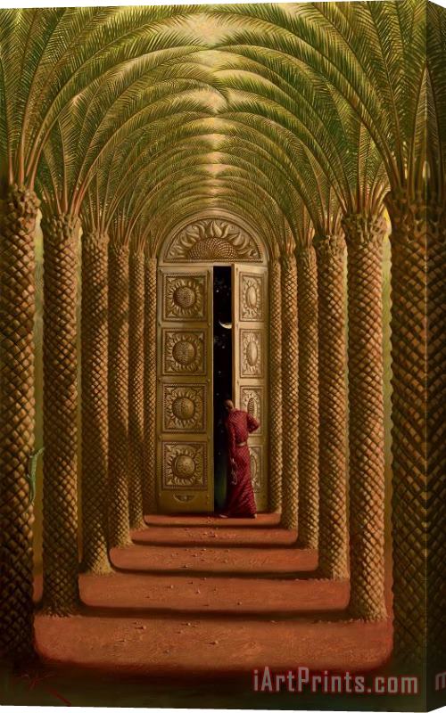 Vladimir Kush Doors of The Night Stretched Canvas Print / Canvas Art