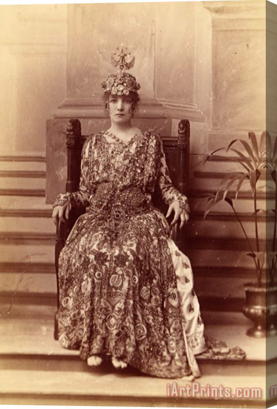 W. & D. Downey Sarah Bernhardt As The Empress Theodora in Sardou's Theodora Stretched Canvas Painting / Canvas Art