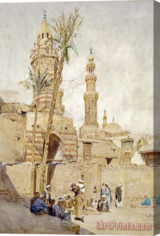 Walter Tyndale An Arab Street Scene, Cairo Stretched Canvas Print / Canvas Art
