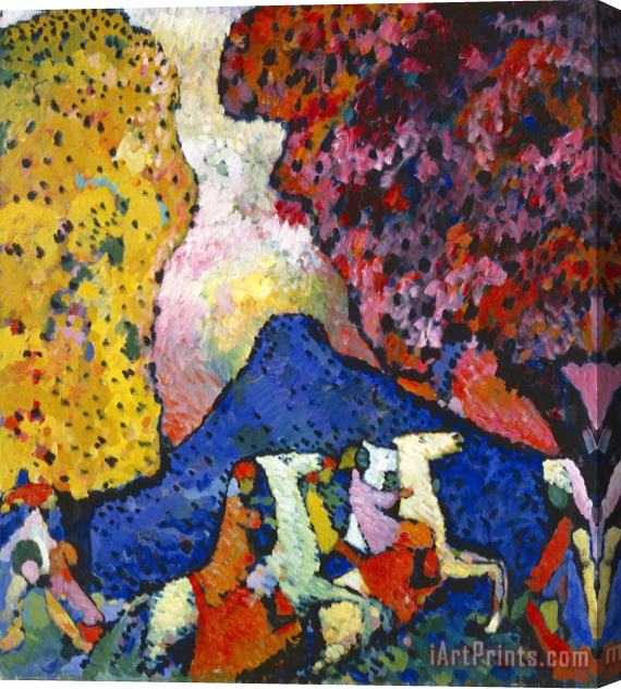 Wassily Kandinsky Blue Mountain (der Blaue Berg) Stretched Canvas Print / Canvas Art