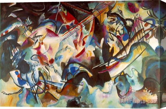 Wassily Kandinsky Composition Vi 1913 Stretched Canvas Print / Canvas Art