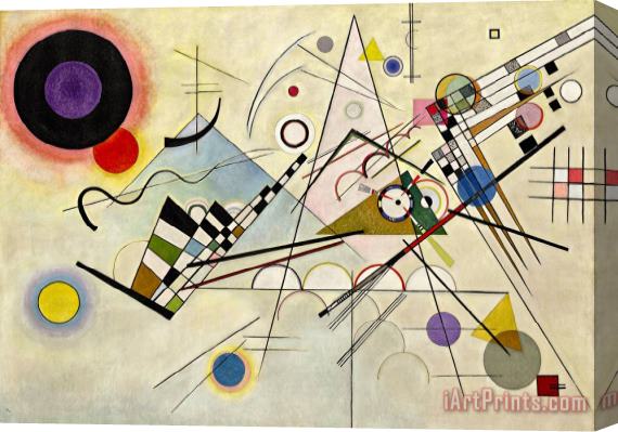 Wassily Kandinsky Composition Viii 1923 Stretched Canvas Painting / Canvas Art